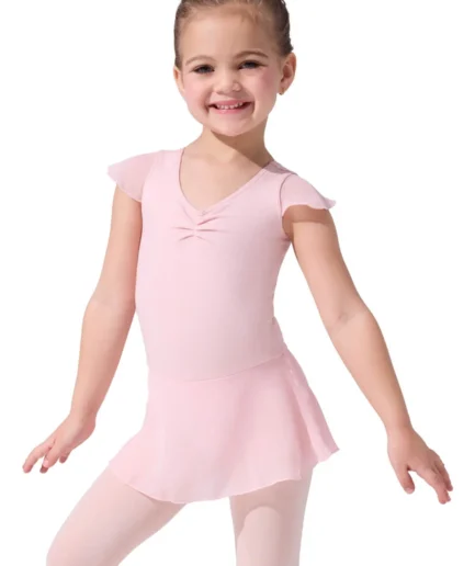 Capezio Flutter Sleeve Dress - Girls